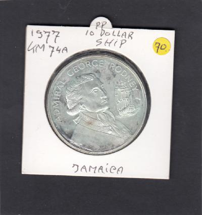 Beschrijving: 10 Dollar RODNEY SHIP 42,80 gram